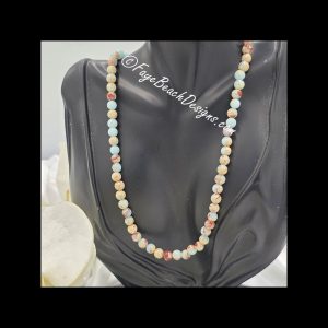 Single Strand Impression Jasper Necklace