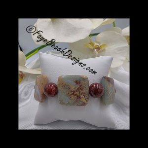 Impression and Red Jasper Bracelet